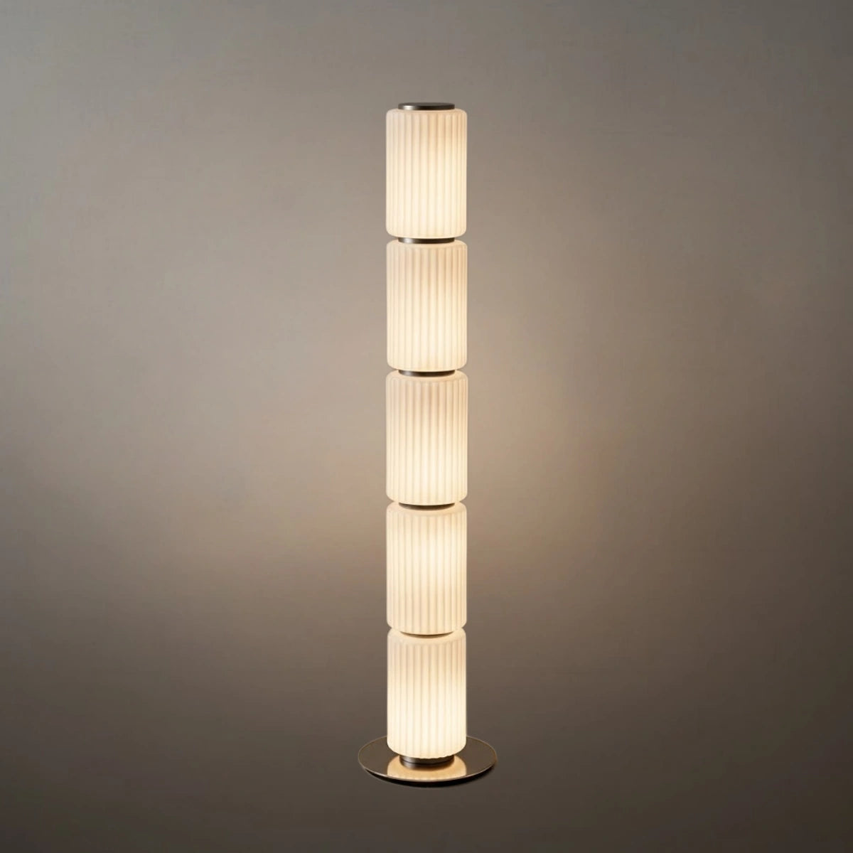 Vetro Modern Glass Column Floor Lamp